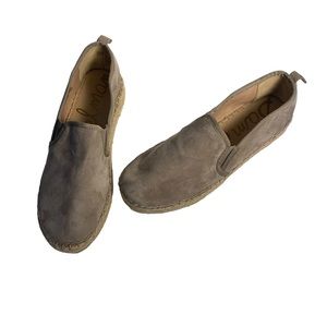 Sam Edelman Women's Carrin Grey Suede Espadrille Platform Slip-Ons Size …
